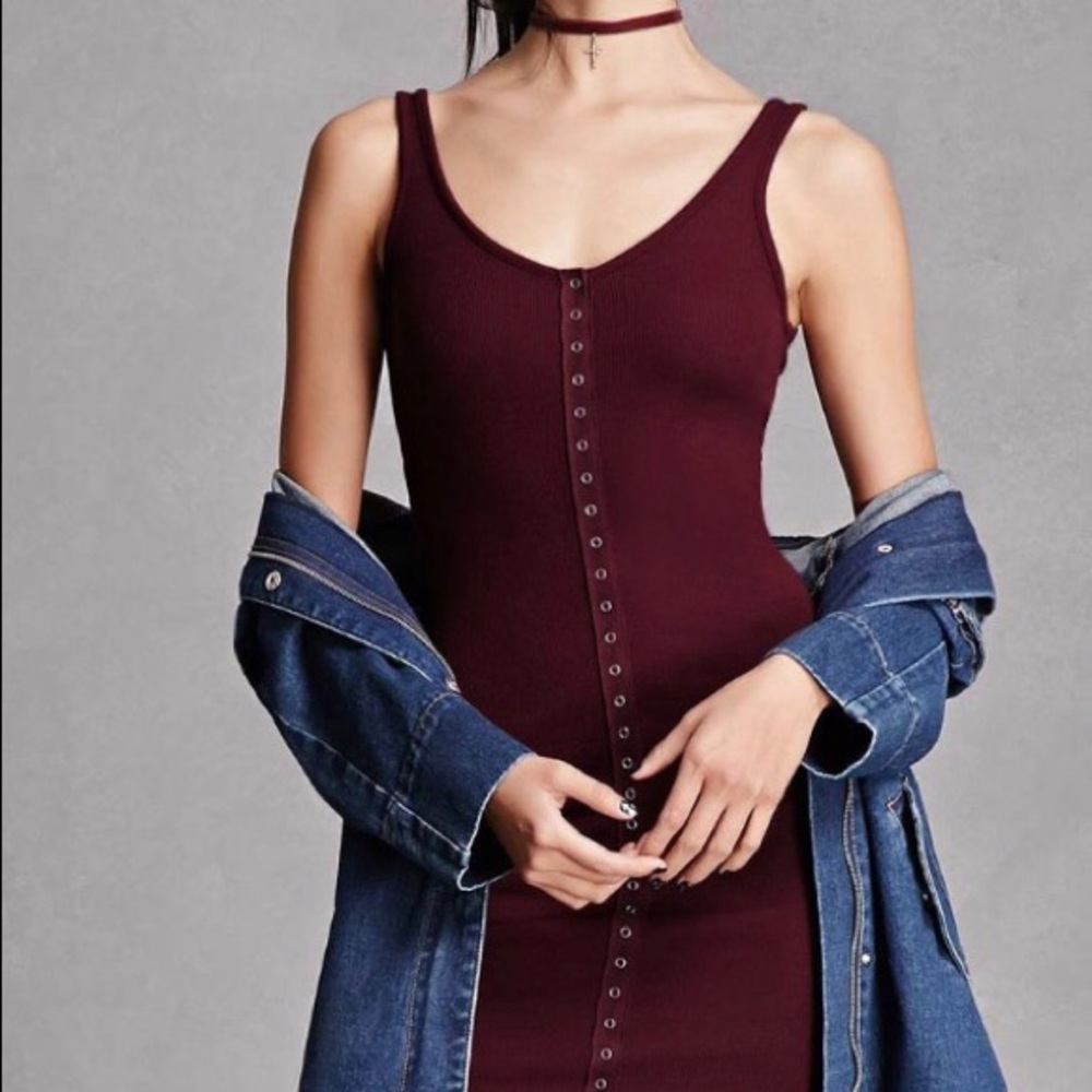 Mauve Ribbed Bodycon